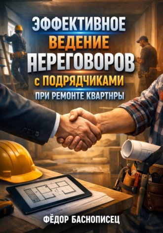 Обложка книги «Эффективное ведение переговоров с подрядчиками при ремонте квартиры»