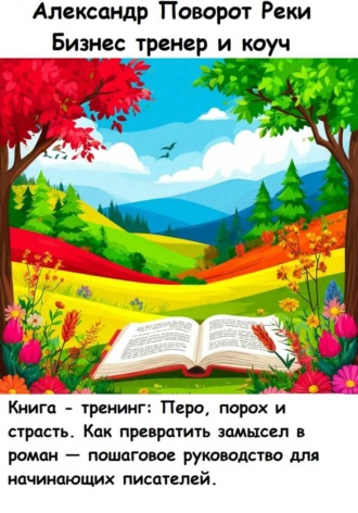 Обложка книги «Книга - тренинг: Перо, порох и страсть. Как превратить замысел в роман — пошаговое руководство для начинающих писателей»