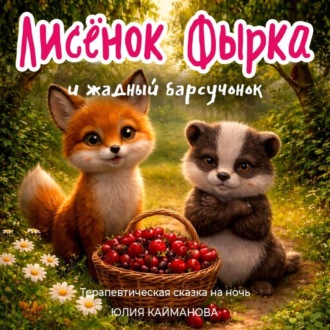 Обложка книги «Лисёнок Фырка и жадный барсучонок»