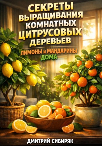 Обложка книги «Секреты выращивания комнатных цитрусовых деревьев лимоны и мандарины дома»