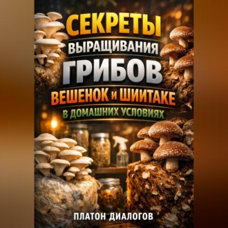 Обложка книги «Секреты выращивания грибов вешенок и шиитаке в домашних условиях»
