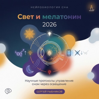 Обложка книги «Свет и мелатонин 2026: Научные протоколы управления сном через освещение»