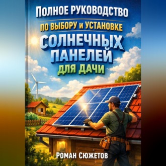 Обложка книги «Полное руководство по выбору и установке солнечных панелей для дачи»