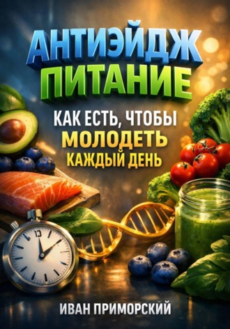 Обложка книги «Антиэйдж питание. Как есть чтобы молодеть каждый день»