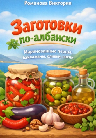 Обложка книги «Заготовки по-албански: маринованные перцы, баклажаны, оливки, чатни»