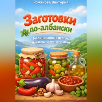 Обложка книги «Заготовки по-албански: маринованные перцы, баклажаны, оливки, чатни»