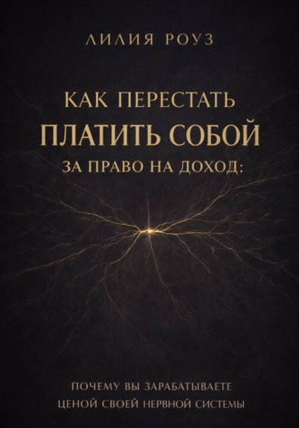 Обложка книги «Как перестать платить собой за право на доход: почему вы зарабатываете ценой своей нервной системы»