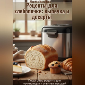 Обложка книги «Рецепты для хлебопечки: выпечка и десерты»