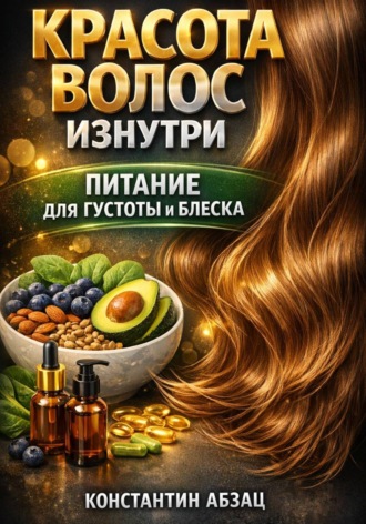 Обложка книги «Красота волос изнутри питание для густоты и блеска»