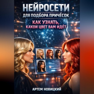 Обложка книги «Нейросети для подбора причесок как узнать какой цвет вам идет»