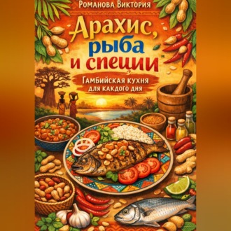 Обложка книги «Арахис, рыба и специи: Гамбийская кухня для каждого дня»