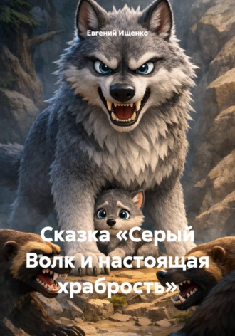 Обложка книги «Сказка «Серый Волк и настоящая храбрость»»