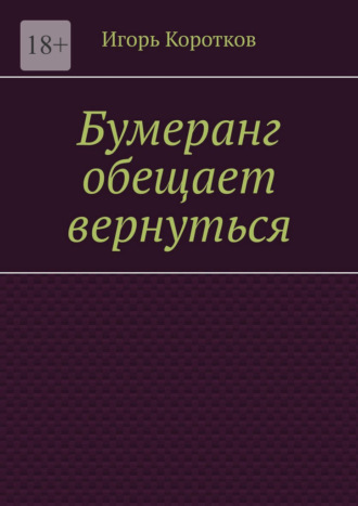 Обложка книги «Бумеранг обещает вернуться»
