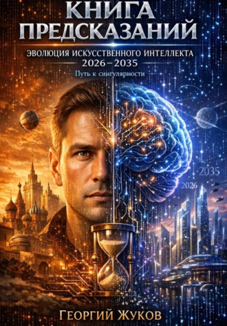 Обложка книги «Книга предсказаний: эволюция искуственного интелекта 2026-2035»