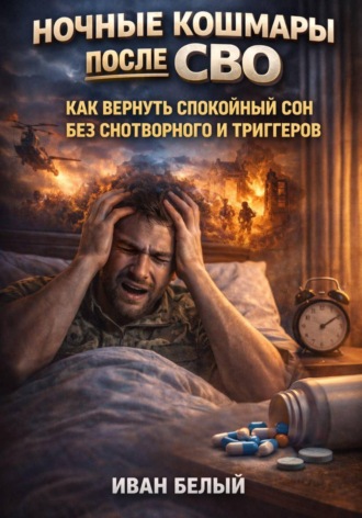 Обложка книги «Ночные кошмары после СВО: как вернуть спокойный сон без снотворного и триггеров»