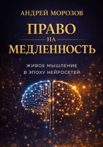 Обложка книги «Право на медленность: живое мышление в эпоху нейросетей»