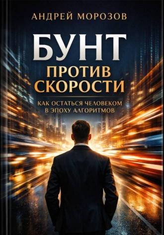 Обложка книги «Бунт против скорости: как остаться человеком в эпоху алгоритмов»
