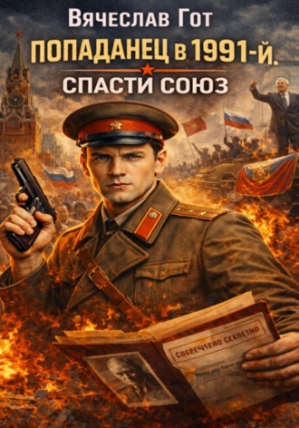 Обложка книги «Попаданец в 1991-й. Спасти Союз»