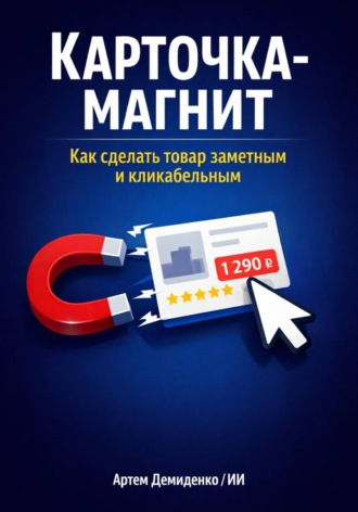 Обложка книги «Карточка-магнит: Как сделать товар заметным и кликабельным»