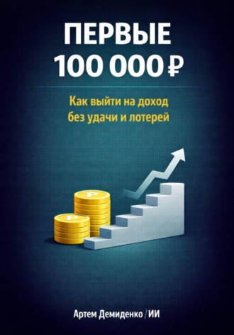 Обложка книги «Первые 100 000 Р: Как выйти на доход без удачи и лотерей»