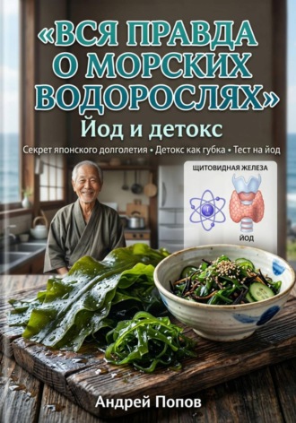 Обложка книги «Вся правда о морских водорослях: йод и детокс»