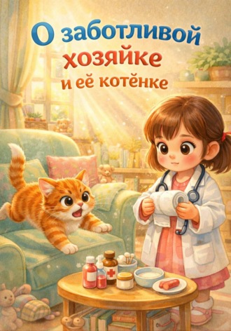 Обложка книги «О заботливой хозяйке и ее котенке Рыжике»