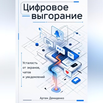 Обложка книги «Цифровое выгорание: Усталость от экранов, чатов и уведомлений»