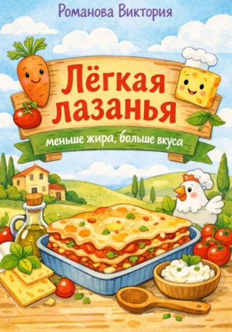 Обложка книги «Лёгкая лазанья: меньше жира, больше вкуса»
