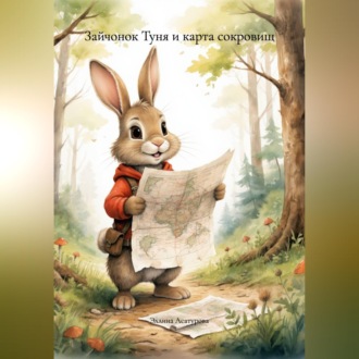 Обложка книги «Зайчонок Туня и карта сокровищ.»