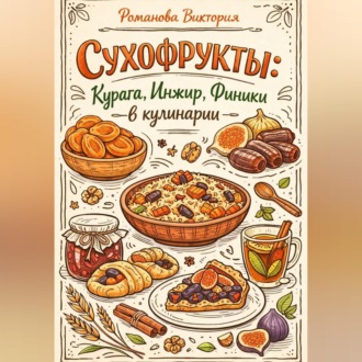 Обложка книги «Сухофрукты: курага, инжир, финики в кулинарии»