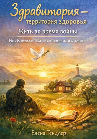 Обложка книги «Здравитория - территория здоровья. Жить во время войны. Метафорическая терапия для военных и мирных»