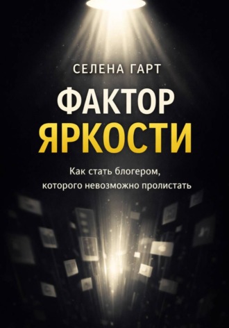 Обложка книги «Фактор яркости. Как стать блогером, которого невозможно пролистать»