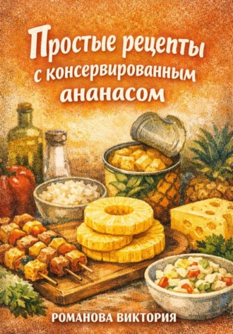 Обложка книги «Простые рецепты с консервированным ананасом»