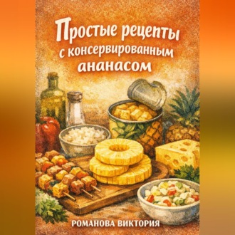 Обложка книги «Простые рецепты с консервированным ананасом»