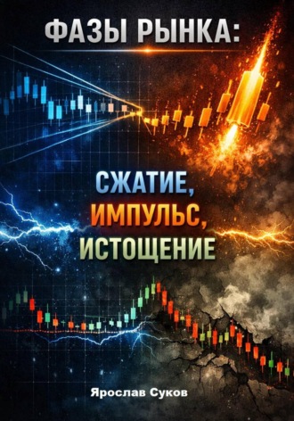 Обложка книги «Фазы рынка: сжатие, импульс, истощение»
