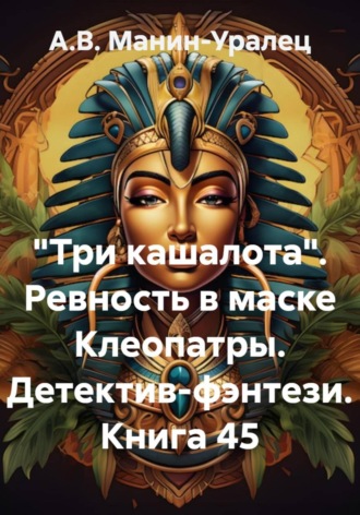 Обложка книги ««Три кашалота». Ревность в маске Клеопатры. Детектив-фэнтези. Книга 45»