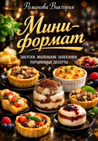 Обложка книги «Мини-формат: закуски, маленькие запеканки, порционные десерты»
