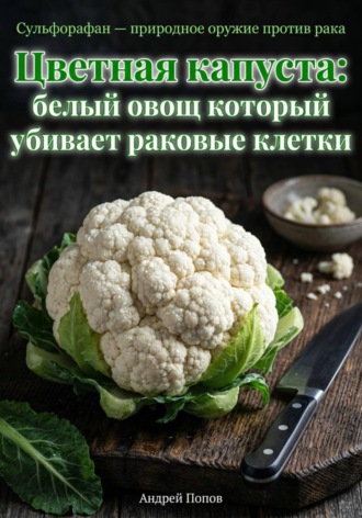 Обложка книги «Цветная капуста: белый овощ который убивает раковые клетки»