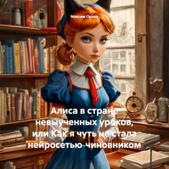 Обложка книги «Алиса в стране невыученных уроков, или Как я чуть не стала нейросетью‑чиновником»
