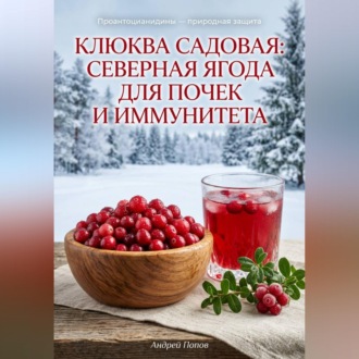 Обложка книги «Клюква садовая: северная ягода для почек и иммунитета»