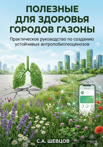 Обложка книги «Полезные для здоровья города газоны»