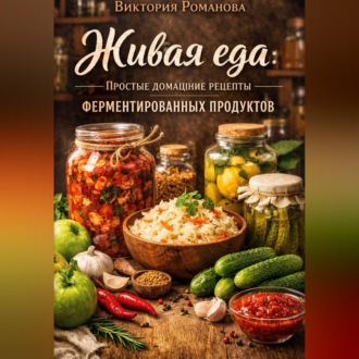 Обложка книги «Живая еда: простые домашние рецепты ферментированных продуктов»
