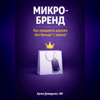 Обложка книги «Микро-бренд: Как продавать дороже без бренда “с экрана”»