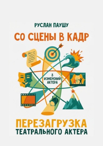Обложка книги «Со сцены в кадр. Перезагрузка театрального актера. 8 измерений актера»