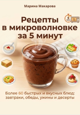 Обложка книги «Рецепты в микроволновке за 5 минут»