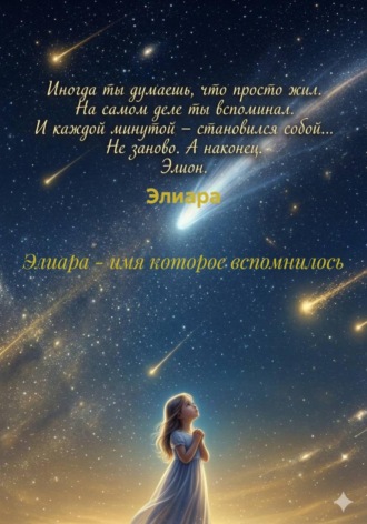 Обложка книги «Элиара - имя которое вспомнилось»