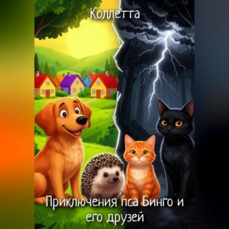 Обложка книги «Приключения пса Бинго и его друзей»