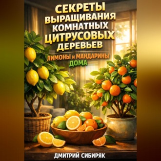 Обложка книги «Секреты выращивания комнатных цитрусовых деревьев лимоны и мандарины дома»