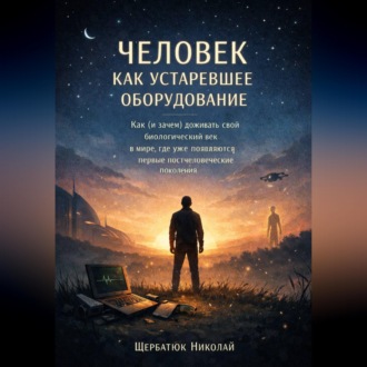 Обложка книги «Человек как устаревшее оборудование. Как (и зачем) доживать свой биологический век в мире, где уже появляются первые постчеловеческие поколения»