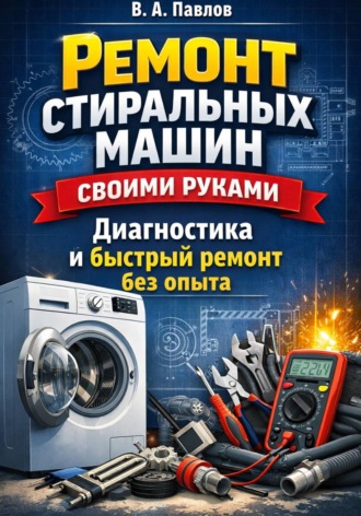 Обложка книги «Ремонт стиральных машин своими руками: диагностика и быстрый ремонт без опыта»